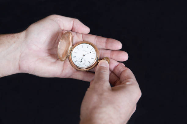 istock A Hand Holding a Pocket Watch 675096040