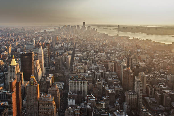 istock Panoramic view over lower Manhattan New York 675172374