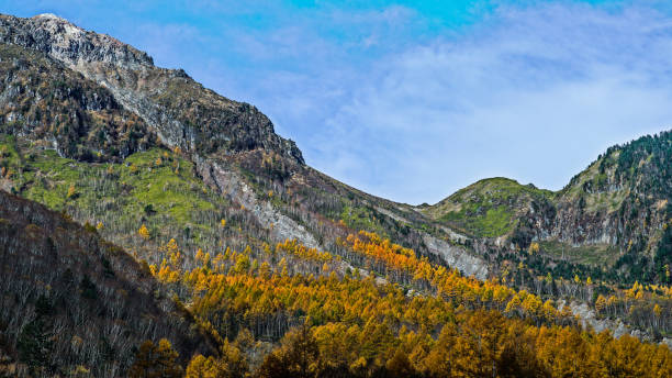 istock Image of Japanese mountain in autumn 675180126