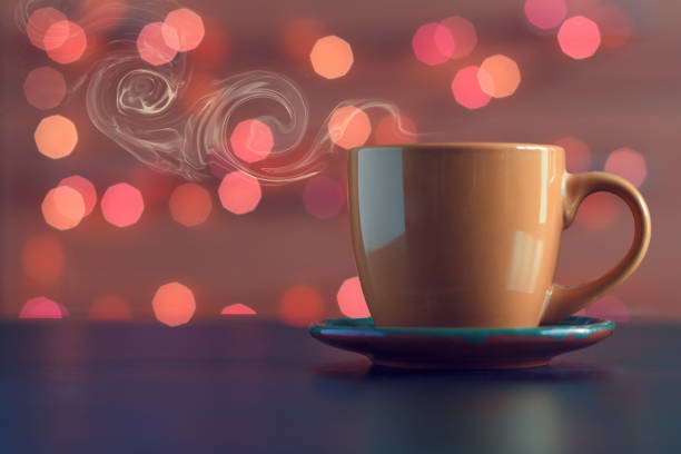 istock A yellow Cup with a hot drink 675185950