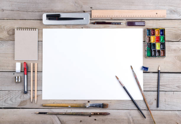 istock Artist, illustrator or calligrapher workplace 675194590