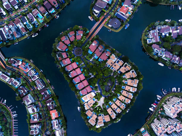 istock Singapore Residential Area aerial view 675196366