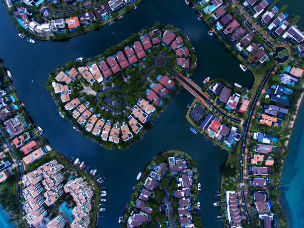 istock Singapore Residential Area aerial view 675196372