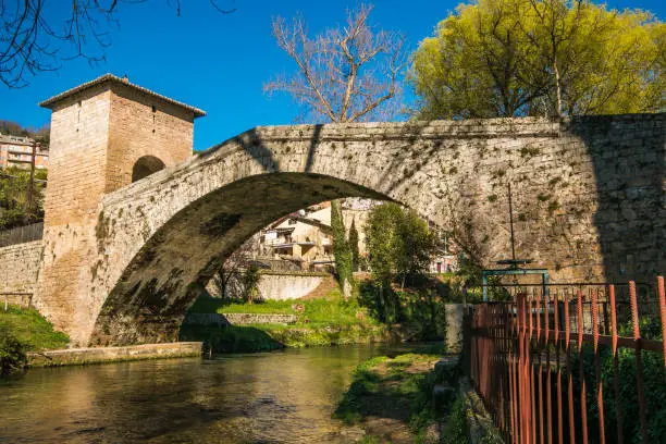 Photo of The medieval St. Francis' bridge in Subiaco