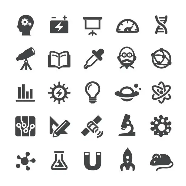 Vector illustration of Science and Research Icons - Smart Series