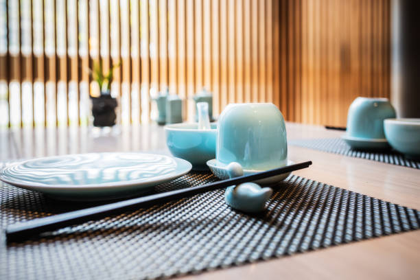 tabla ambiente chino tradicional - chopsticks rest kitchen utensil dishware horizontal fotografías e imágenes de stock