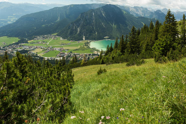 istock Mountain landscape at lake Achensee 675214350