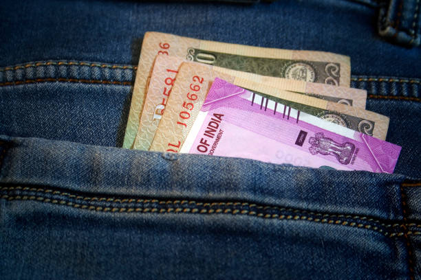 istock Indian money in jean pocket 675220086