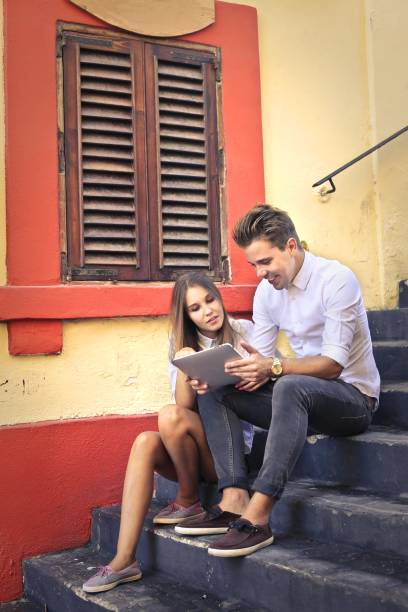 istock Couple on the stairs 675226524