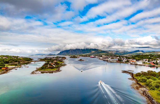 Bronnoysund Norway timelapse Bronnoysund, Beautiful Nature Norway bronnoysund stock pictures, royalty-free photos & images