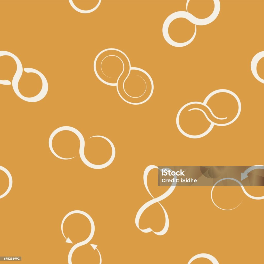 Infini Pattern Seamless Pattern With Infinity Symbols Stock Illustration - Download ...