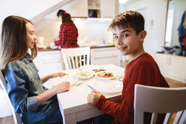 istock Family having lunch together 675237234