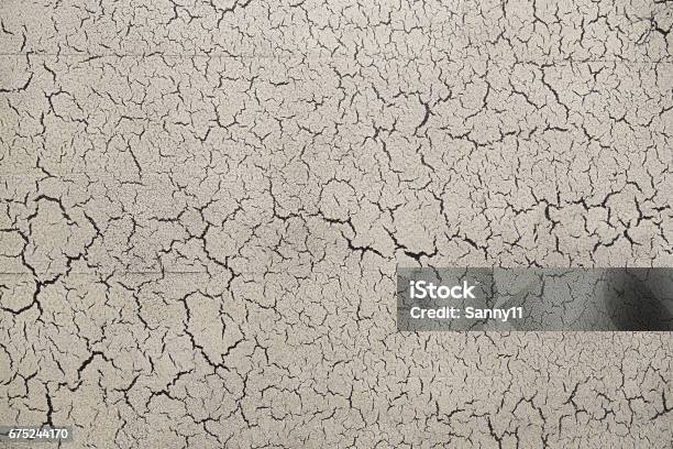 Craquelure White Wooden Surface Stock Photo - Download Image Now - Paint, Peeling Off, Cracked