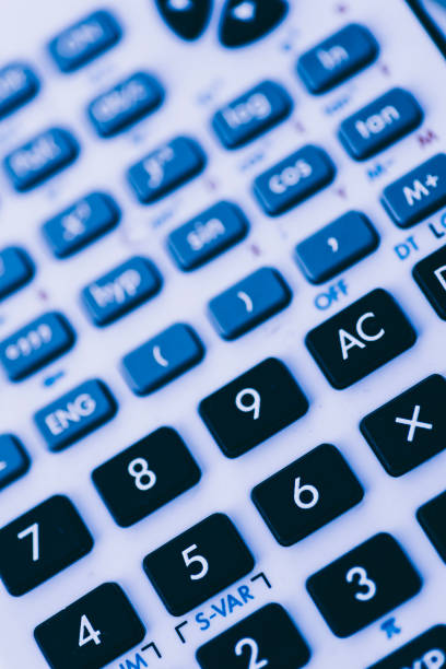 Calculator background An advanced calculator documento stock pictures, royalty-free photos & images