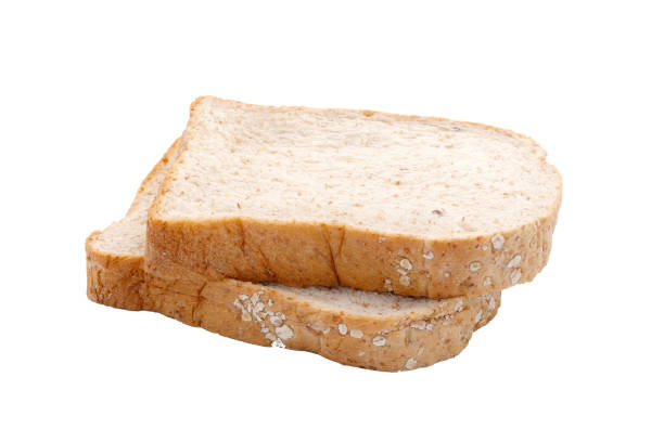 istock Slice grain breads isolated on white background, clean food 675258598