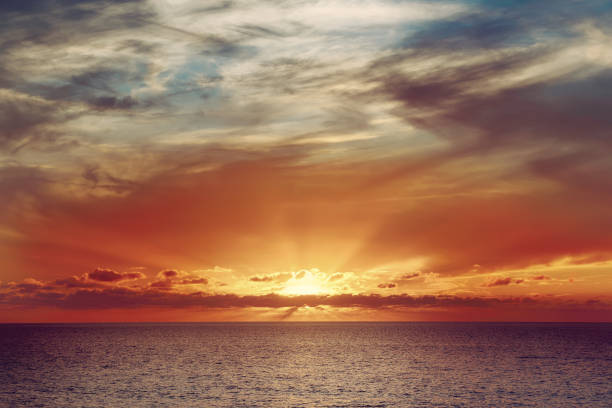 istock Sunset at sea 675264960