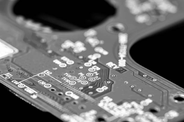 istock Closeup shot of microcircuit of computer system 675267820