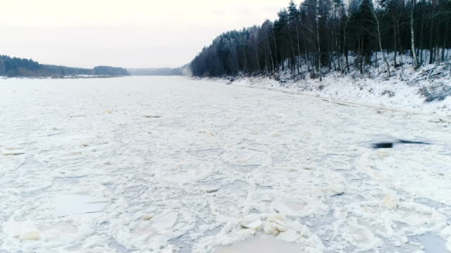 River Daugava in winter