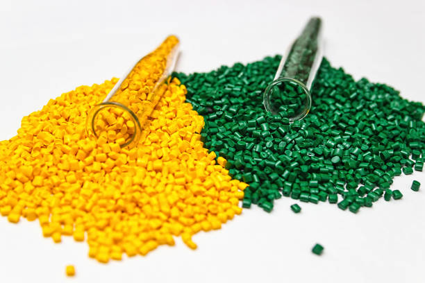 istock Plastic granules. Polymeric dye. Colorant pellets. 675272686