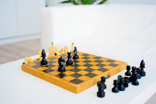 istock Wooden chess set 675275026
