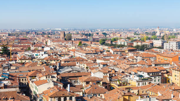 istock above view Verona city with Castelvecchio Castle 675286178