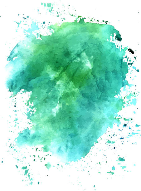 Turquoise abstract watercolour background texture, scalable vect Turquoise abstract watercolour background texture. Scalable vector graphic abstract background teal stock illustrations