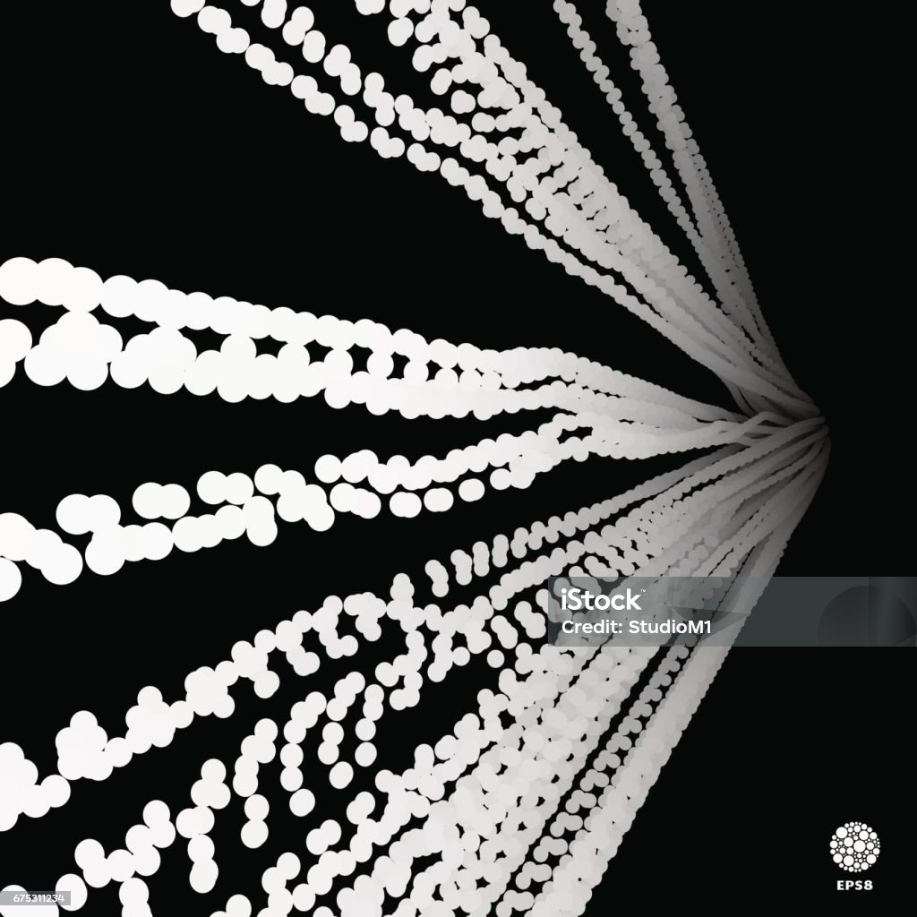 Abstract Point Design Point Flow Design Template Vector Illustration Stock Illustration ...