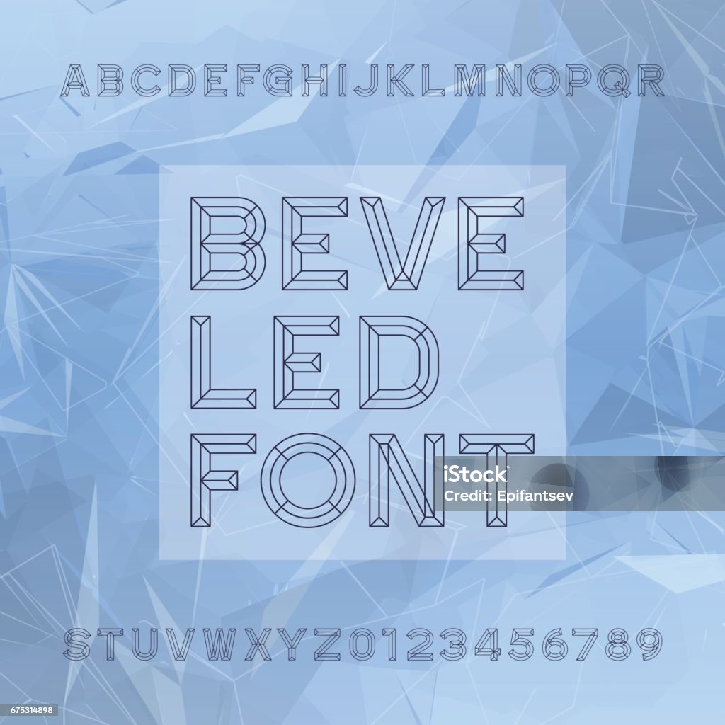 Chisel Letters Chisel Alphabet Vector Font Type Letters And Numbers Stock Illustration ...
