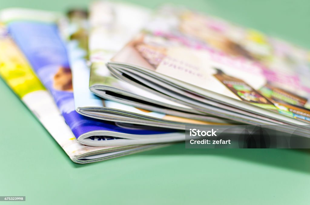 Stapel von Zeitschriften - Lizenzfrei Zeitschrift Stock-Foto