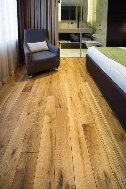 istock wooden floor in room interior 675327850