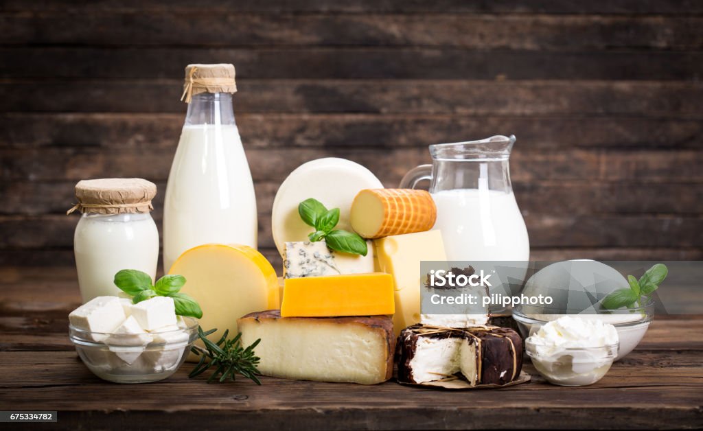 Various dairy products Dairy Product Stock Photo