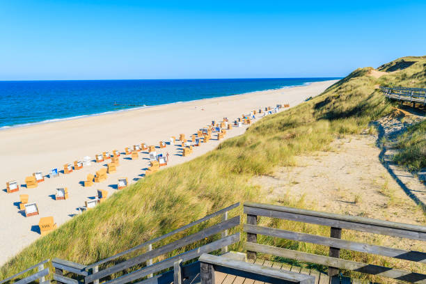 istock View of white sand Kampen beach on Sylt island, Germany 675355152