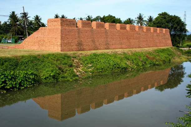 Remaining of the city wall from the old citadel in Nakhon Si Thammarat in Thailand.