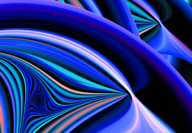 Abstract multicolored fractal pattern. Computer generated graphics.