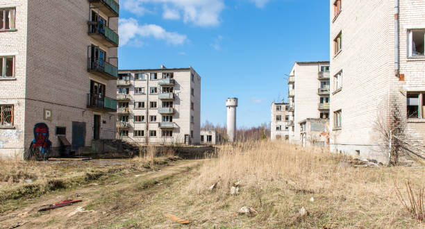 istock Abandoned ruins of military settlement 675372142