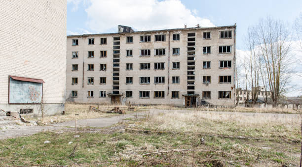 istock Abandoned ruins of military settlement 675372194