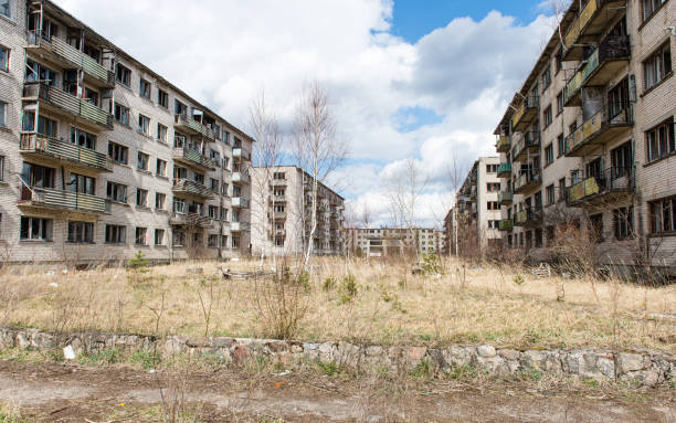 istock Abandoned ruins of military settlement 675372198