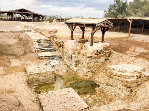 Baptismal Site, where Jesus was baptised by John the Baptist in the Jordan River, currently in the country of Jordan