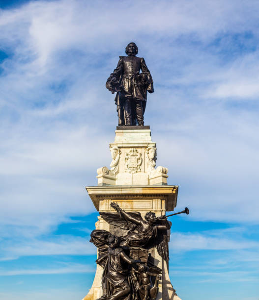 istock The statue of Samuel de Champlain as seen on Dufferin Terrace in Old Quebec City. 675392662