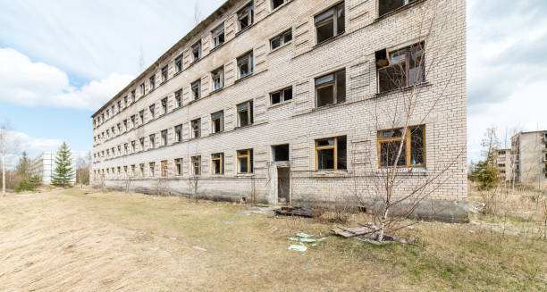 istock Abandoned ruins of military settlement 675396046