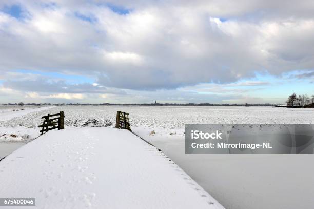 Panorama Of A Winter Landscape In The Netherlands Stock Photo - Download Image Now - Amsterdam, Bridge - Built Structure, Catholicism
