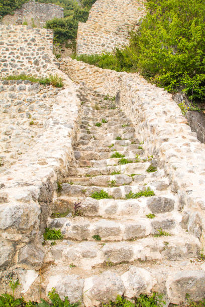 istock Stone stairs in medieval fortress 675400328