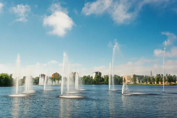 Fountain in Oulu (Finland)