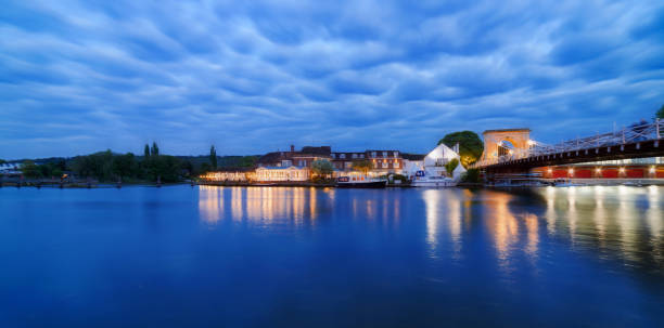 istock Marlow Bridge and The River Thames at twilight on a spring evening 675423252