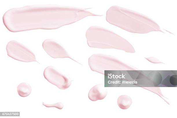 白で隔離化粧品クリーム スウォッチのコレクション - 保湿クリームのストックフォトや画像を多数ご用意 - 保湿クリーム, クリーム, ピンク色