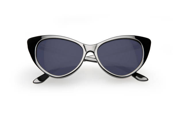 Retro style sunglasses, isolated on white background