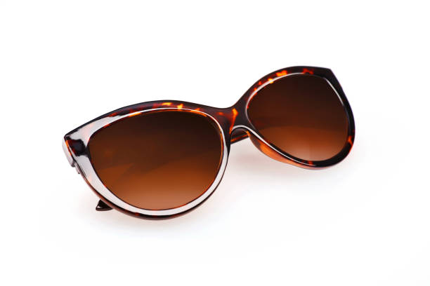 istock Retro style sunglasses, isolated on white background 675430306