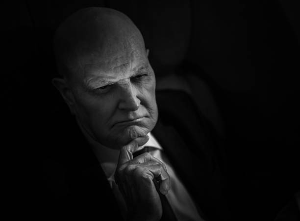istock Sinister senior businessman 675430434