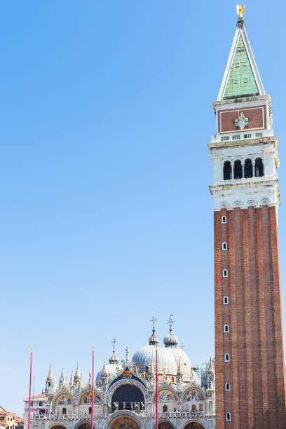 istock campanile and St Mark Basilica on Piazza San Marco 675430470