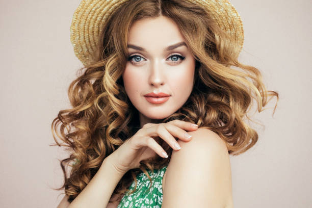 Beautiful girl wearing hat